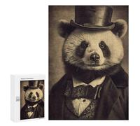 Puzzles pour Adultes Panda Vintage Puzzles pour Adultes - Décoration Murale - Cadeaux Souvenirs pour Vos Proches 300 PCS