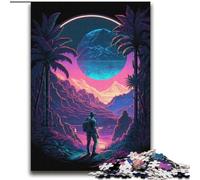 Puzzles pour Adultes Paysage de planète Extraterrestre pour 14 Ans et Plus Difficile à compléter mais Amusant et Humoristique Superbes Cadeaux et Jouets 70x100cm
