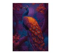 Puzzles pour Adultes Peacock in Enchanted Forest Puzzle pour Adultes - Jeu Manuel pour Améliorer La Mémoire - Cadeaux Uniques pour Un Anniversaire Ou Noël