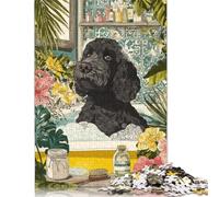 Puzzles pour Adultes Pet Spa Paradise : Une Pause détente pour Votre Compagnon à Quatre Pattes. Jeu de 1000 pièces en Bois pour Adultes.