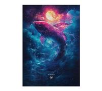 Puzzles pour Adultes Pisces Zodiac Fish Puzzles pour Adultes : Jeux Relaxants, Défis Difficiles, Cadeaux d'anniversaire Et Cadeaux Uniques 38x26cm/1000pcs