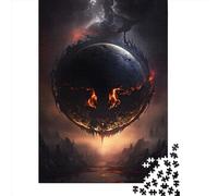 Puzzles pour Adultes Planète du Diable 1000 pièces Puzzle en Bois Convient aux Adultes pour la décoration de la Maison 1000 pièces (75 x 50 cm)