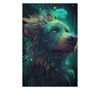Puzzles pour Adultes Poodle Dog Wizardry Casse-têtes pour Adolescents, Jeux De Réflexion, Analyse Et Logique, Cadeaux pour Amis Et Famille 75x50cm/1000pcs