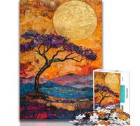 Puzzles pour Adultes Prairies africaines 1000 pièces Puzzles pour Adolescents, Jeux éducatifs Classiques Belle décoration 50x75cm