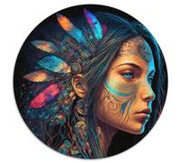 Puzzles pour Adultes Princesse amérindienne Puzzles stimulants Casse-tête à Faire soi-même, Jeu Familial interactif (67,5x67,5cm)