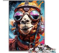 Puzzles pour Adultes Puzzle 1000 Animaux Alpaga en Carton, pour Adolescents et Ados, pour Anniversaire et Vacances 1000 pièces(26x38cm)