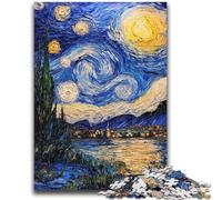 Puzzles pour Adultes Puzzle 1000 pièces Château du Ciel Nocturne pour Les 14 Ans et Plus Jeux Amusants Activités Amusantes à la Maison, Cadeaux d'anniversaire, Cadeaux de Voyage 26x38cm
