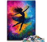 Puzzles pour Adultes Puzzle 1000 pièces Danseuse de Ballet Peinture à l'huile pour et à partir de 14 Ans Jouets de Jeu Car il est idéal comme Cadeau pour Toute la Famille 50x75cm