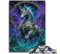 Puzzles pour Adultes Puzzle 1000 pièces Dragon mystérieux pour Les 14 Ans et Plus Jeux Amusants Activités Amusantes à la Maison, Cadeaux d'anniversaire, Cadeaux de Voyage 50x75cm