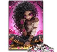 Puzzles pour Adultes Puzzle 1000 pièces Fantasy Dark Girl pour et à partir de 14 Ans Jouets de Jeu Car il est idéal comme Cadeau pour Toute la Famille 26x38cm
