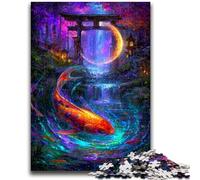Puzzles pour Adultes Puzzle 1000 pièces Mystérieuse Porte Torii Soulagement du Stress Défi Difficile Idéal comme Cadeau pour Toute la Famille 38x26cm