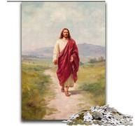 Puzzles pour Adultes Puzzle 2000 pièces Jésus Marchant sur la Route pour et à partir de 14 Ans Jouets de Jeu Car il est idéal comme Cadeau pour Toute la Famille 70x100cm