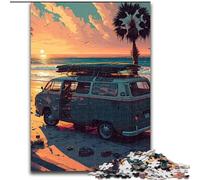 Puzzles pour Adultes, Puzzle Camping en Bord de mer de 1 000 pièces en Carton, Casse-tête Stimulant pour Adolescents, Jeu interactif Familial Amusant 1 000 pièces(26x38cm)