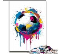 Puzzles pour Adultes, Puzzle de Football coloré de 1000 pièces, Parfait pour Les Adolescents, pour créer des Liens familiaux, Un Casse-tête et Une décoration d'intérieur DIY, 50x75cm