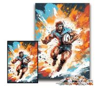 Puzzles pour Adultes Puzzle en Carton coloré Rugby 26x38cm Cadeau de Vacances Parfait pour Noël, Halloween, Pâques, Nouvel an