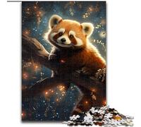 Puzzles pour Adultes, Puzzle Galaxy Red Panda 1000 pièces en Bois, idéal pour s'amuser en Famille pour Les fêtes et Les Anniversaires 1000 pièces(50x75cm)