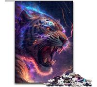 Puzzles pour Adultes, Puzzle Tigre éclair de 1000 pièces en Carton, Parfait pour Halloween, Noël, Cadeau d'anniversaire 1000 pièces(26x38cm)