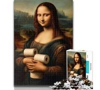 Puzzles pour Adultes, Puzzles Abstraits de 1 000 pièces, Mona Lisa, Cadeaux pour Adultes, Jeu éducatif, défi pour Femmes et Hommes, 50x75cm