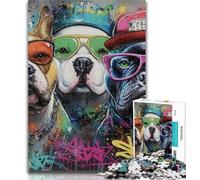 Puzzles pour Adultes Puzzles Carlin Graffiti pour Adultes 1000 pièces, Cadeau d'anniversaire, Cadeaux, Art Mural pour et 14 Ans et Plus 50x75cm