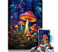 Puzzles pour Adultes, Puzzles colorés à Motifs de Champignons, pour Adultes et Adolescents, 1 000 pièces, Jeu Stimulant pour Tous, pour Femmes, Cadeaux pour Hommes, 50x75cm
