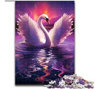 Puzzles pour Adultes, Puzzles cygnes de 1000 pièces pour Adultes, Taille 50x75cm, pour Adolescents et familles, décoration DIY Parfaite et défi cérébral