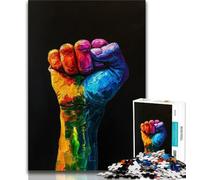 Puzzles pour Adultes Puzzles de 1 000 pièces gestes de la Main Anti-Stress défi Difficile décoration d'intérieur Unique et Cadeaux (50x75cm)