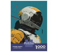 Puzzles pour Adultes - Puzzles De 1000 Pièces Astronaut Helmet Robot Puzzle - Jeu Pratique - Analyse Et Logique - Interaction Parent-Enfant 70x50cm/1000pcs