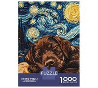 Puzzles pour Adultes - Puzzles De 1000 Pièces Brown Labrador Puppy Puzzles pour Adolescents - Découpe De Précision - Interaction Parent-Enfant - Jeu Au Design Élégant 38x26cm/1000pcs