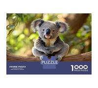 Puzzles pour Adultes - Puzzles De 1000 Pièces Cute Koala Sitting on Branch Puzzles pour Adolescents - Découpe De Précision - Interaction Parent-Enfant - Jeu Au Design Élégant 38x26cm/1000pcs