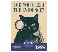 Puzzles pour Adultes - Puzzles De 1000 Pièces Did You Flush The Evidence Puzzles pour Adolescents - Découpe De Précision - Interaction Parent-Enfant - Jeu Au Design Élégant 70x50cm/1000pcs
