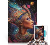 Puzzles pour Adultes Puzzles de 1000 pièces Exquise Reine égyptienne Fabriqué en Carton pour et à partir de 14 Ans et Plus Jouets de Jeu Car C'est Un pour Toute la Famille。