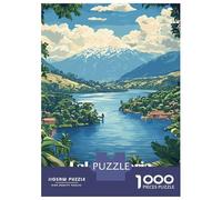 Puzzles pour Adultes - Puzzles De 1000 Pièces Lake Victoria Landscape Puzzles pour Adolescents - Découpe De Précision - Interaction Parent-Enfant - Jeu Au Design Élégant 52x38cm/1000pcs