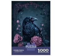 Puzzles pour Adultes - Puzzles De 1000 Pièces Night Crow Puzzle - Jeu Pratique - Analyse Et Logique - Interaction Parent-Enfant 70x50cm/1000pcs