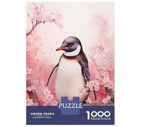 Puzzles pour Adultes - Puzzles De 1000 Pièces Penguin Watercolor Puzzle - Jeu Pratique - Analyse Et Logique - Interaction Parent-Enfant 70x50cm/1000pcs