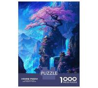 Puzzles pour Adultes - Puzzles De 1000 Pièces Sakura Dreamscape Temple Puzzle pour Adultes - Jeux en Famille - Assemblage De Motifs - Difficile Et Stimulant 52x38cm/1000pcs