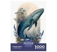 Puzzles pour Adultes - Puzzles De 1000 Pièces Whale Enchanted Forest Puzzles pour Adultes - Jeu De Réflexion - Une Œuvre d'art - Interaction Parent-Enfant 70x50cm/1000pcs