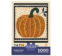 Puzzles Pour Adultes - Puzzles De 1000 Pièces Yayoi Kusama Pumpkin No.7 Exhibition Poster Puzzles Pour Adolescents - Découpe De Précision - Interaction Parent-enfant - Jeu Au Design Élégant 70x50cm/10