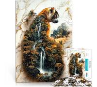 Puzzles pour Adultes Puzzles de 2000 pièces L'Éden caché des lémuriens pour et à partir de 14 Ans et Plus Jouets Cadeaux pour la Famille en Cadeau pour Toute la Famille et Les Amis。