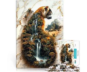 Puzzles pour Adultes Puzzles de 2000 pièces L'Éden caché des lémuriens pour et à partir de 14 Ans et Plus Jouets Cadeaux pour la Famille en Cadeau pour Toute la Famille et Les Amis。