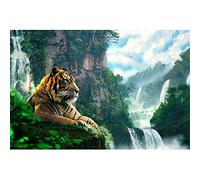 Puzzles pour adultes Puzzles de 5000 pièces Tigre et cascade Puzzles pour adultes Puzzles de 5000 pièces pour adultes 156,5 × 105,5 cm