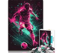 Puzzles pour Adultes Puzzles de footballeurs 1 000 pièces pour Adolescents Cadeaux idée Cadeau d'anniversaire pour Adultes Jeu Familial et Passe-Temps (26x38cm)