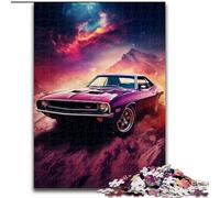 Puzzles pour Adultes Puzzles de Voitures de Sport Classiques colorées pour Adultes 38x26cm Parfait pour Les Adolescents,Les Liens familiaux,Les Casse-têtes et Les Cadeaux de décoration intérieure DIY