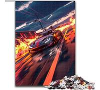 Puzzles pour Adultes Puzzles de Voitures de Sport colorées et Cool pour Adultes 38x26cm Parfait pour Les Adolescents,Les Liens familiaux,Les Casse-têtes et Les Cadeaux de décoration d'intérieur DIY
