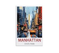 Puzzles pour Adultes, Puzzles du Parc d’État de Manhattan, Micro pièces Difficiles, Puzzles Difficiles et défiants, Jouets Cadeaux d’Anniversaire de Noël 38x52cm
