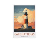 Puzzles pour Adultes, Puzzles du Phare du Cap Hatteras Micro pièces Puzzles Difficiles Jouets Cadeaux d’Anniversaire de Noël 70x100cm