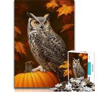 Puzzles pour Adultes Puzzles Fantaisie Hibou pour Adultes 1 000 pièces Cadeau d'anniversaire décoration Murale pour Les 14 Ans et Plus (50x75cm)