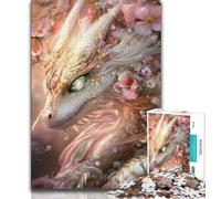 Puzzles pour Adultes Puzzles fantastiques de Dragons 1 000 pièces pour Adolescents Cadeaux idée Cadeau d'anniversaire pour Adultes Jeu Familial et Passe-Temps (50x75cm)