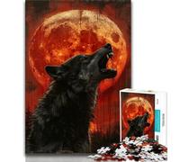 Puzzles pour Adultes Puzzles fantastiques de Loups 1 000 pièces Cadeaux pour Adolescents Jeux en Famille Cadeaux d'anniversaire de Noël (50x75cm)