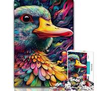 Puzzles pour Adultes Puzzles psychédéliques Canards pour Adolescents 1 000 pièces Relax Games idéal comme Cadeau pour Toute la Famille (26x38cm)