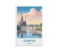 Puzzles pour Adultes, Quimper France Posters Puzzle en Papier 2000 pièces Jouets pour Adultes Jeu de décompression 100x70cm